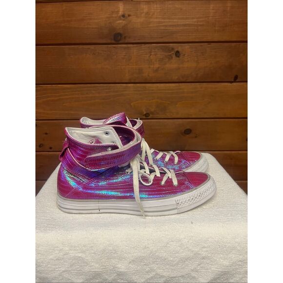 Converse Chuck Taylor All Star Brea High Top iridescent sneakers Sz 9 - Picture 2 of 8
